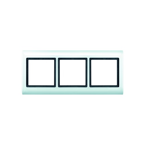 400319 Merten Rahmen 3 fach Polarweiss Aquadesign Produktbild Front View L