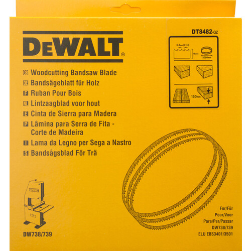 DT8482-QZ DEWALT Sägeblatt Produktbild Front View L