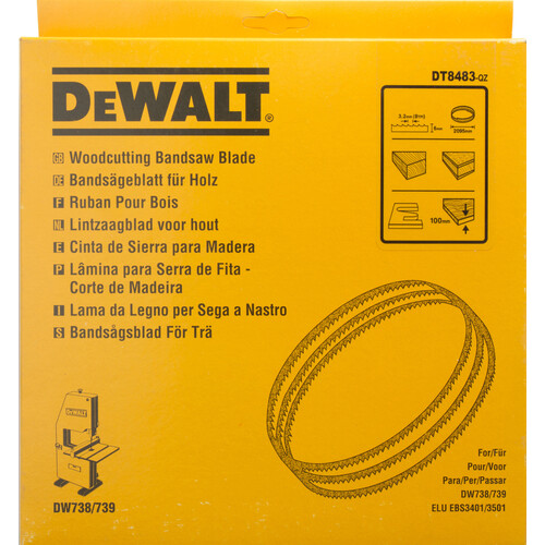 DT8483-QZ DEWALT Sägeblatt Produktbild Front View L