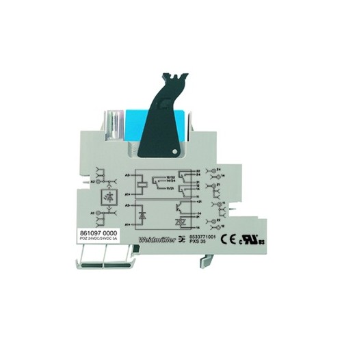 8576360000 WEIDMÜLLER Solid-State-Relais SSR 24V ACDC/230VAC 4A Produktbild Front View L