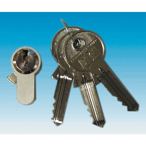 36000-1/2Zyl Mehler Halbzylinder incl. 1 Schlüssel Produktbild Front View L