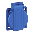 10003 Walther Maschinensteckdose 50x50 blau IP54 mit schraubenloser Klemmen Produktbild