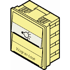 E97-9-85274G Renz Modul mit 1 Licht- und 1 Klingeltaster Grau Produktbild