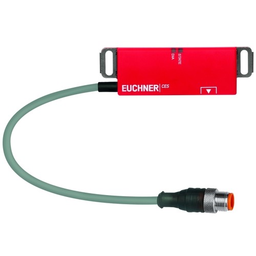 109167 Euchner CES-AP-CL2-CH-SB-24VDC IP67,Kabel 25cm,M12 Sicherheitsschalter Produktbild Front View L