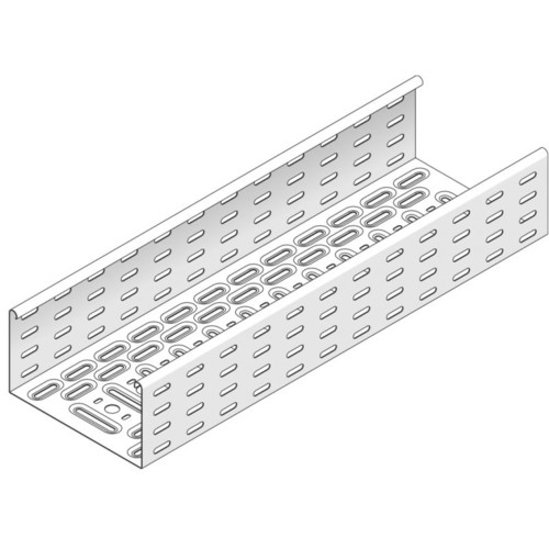 E8208 VERGOKAN Kabelrinne gelocht KBS 110*300*1.50*6 (L=6m) Produktbild Front View L