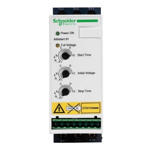 ATS01N206QN Schneider E. Sanftanlasser 6A ATS01 6A 3X380-415VAC INT. ST-SPG Produktbild Front View L