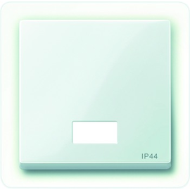 432719 Merten Wippe FR UP polarweiss glänzend mit Fenster System M Produktbild