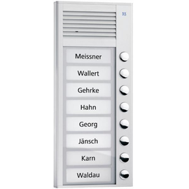 PAK08-EN TCS Außenstation zur Aufputz Montage 8 Tast. 1-reihig Produktbild front M