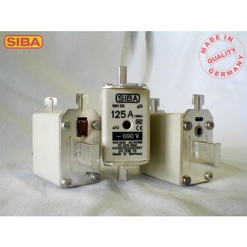 2020913.100  SIBA NH Sicherung Gr.00 100A 690V gL-gG Produktbild Front View L