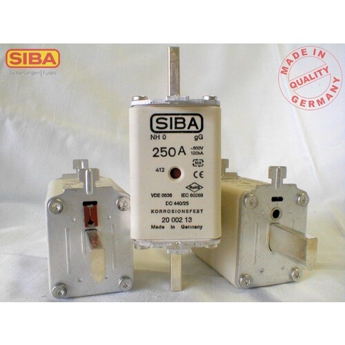 2000213.16 SIBA NH-Sicherung gG Gr.0 16A 500V Kombimelder DIN43620 Produktbild Front View L