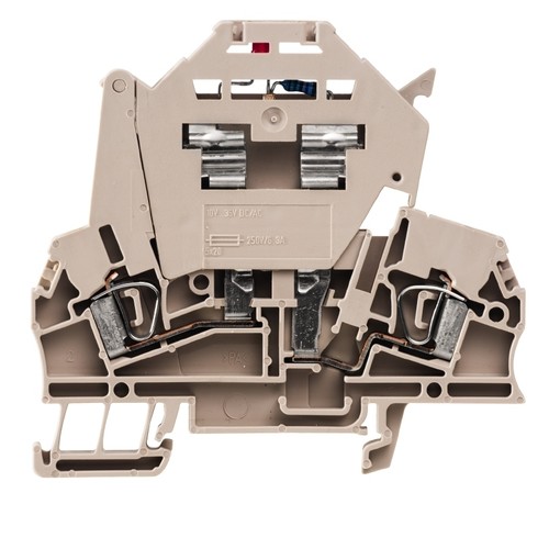 1616440000 WEIDMÜLLER Sicherungsreihen- klemme Zugfeder ZSI2,5/LD 28VDC Produktbild Front View L