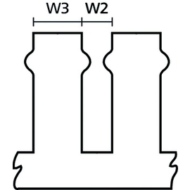 2100221 Bocchiotti Kabelkanal geschlitzt H=100,B=25 / T1-F 25x100 (2m) Produktbild