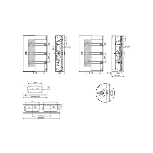 NSYDLM48 Schneider E. Automatenabdeckung Inkl. Trägergerst Produktbild Front View L