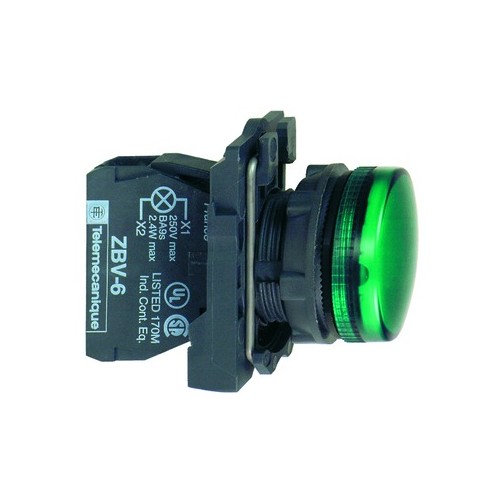 XB5AVM3 Schneider E. Leuchtmelder mit LED Modul grün Produktbild Front View L