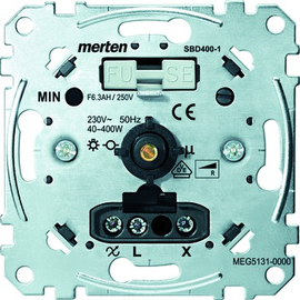 MEG5131-0000 Merten Drehdimmer ohmsche Last mit Druck-Ausschalter Produktbild