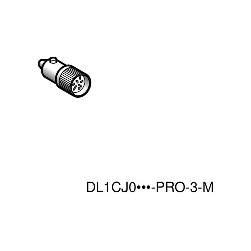 DL1CF220 Schneider E. Glühlampe für Befehls- und Meldegeräte 230V Ba9s 2,6W Produktbild Front View L