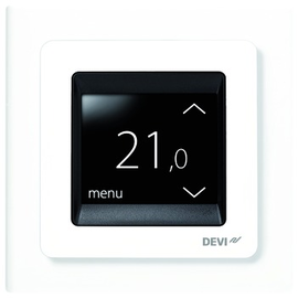 140F1064 Danfoss Thermostat DEVIreg Touch mit 2Zoll Touch Display polarweiss Produktbild