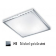 15732/40C LEUCHTWURM DL SNAP 1fl/quadr./Nickel geb./Glas satiniert Produktbild