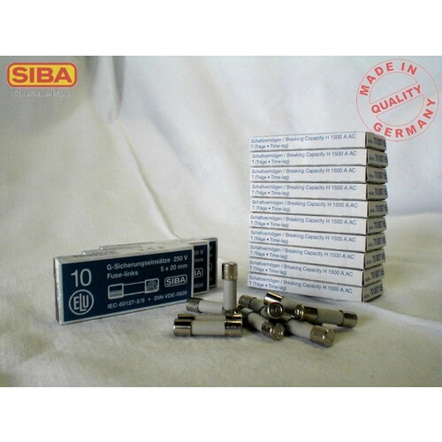 7000765.4 SIBA G-Sich.träge 5x20mm 250V 4A IEC60127-2/5 Produktbild Front View L