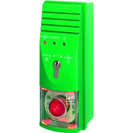 1337-10------00 EffEff Fluchttür- Terminal AP Grün m. Notausschatler u. Zy Produktbild