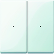 619219 Merten Wippe für Tastermodul 2Fach System M Polarweiß glänzend Produktbild front S