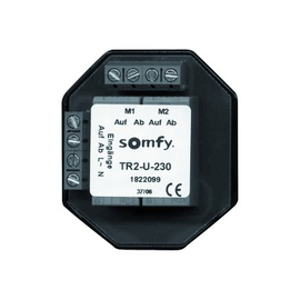 1822108 SOMFY TR2-U-230AP Motortrenn- relais für 2 Antriebe AP Produktbild