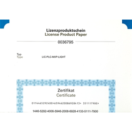 140390 EATON Lizenz PLC Funktion für Touch Panel LIC-PLC-MXS Medium Produktbild front M