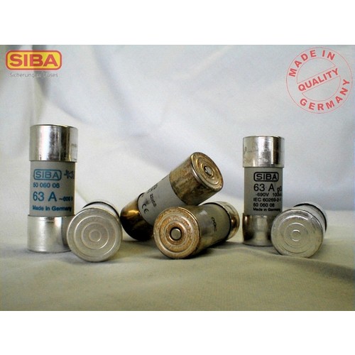 5014206.80 Siba Zylindersicherung 22x58mm 80A Produktbild Front View L