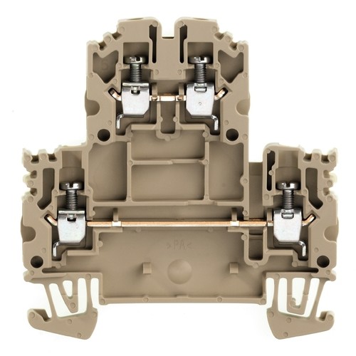 1041600000 WEIDMÜLLER WDK 2,5N Doppel- stockklemme Produktbild Front View L