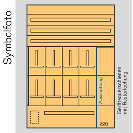 EE8SV ERA Zählerverteilereinsatz +Schwac hstromfeld bxhxt=1136x1700x155mm Produktbild