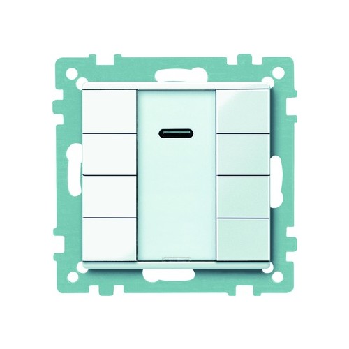 617519 Merten KNX Taster 4Fach Plus  m. IR Empfänger System M Produktbild Front View L