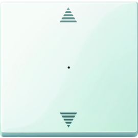 619419 MERTEN Wippe f.Tastermodul 1fa. System M 1/0 polarweiß glänzend Produktbild front M