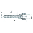 9028240000 WEIDMÜLLER Aderhülsen H0,14/12 gr VPE= 500 Stk. Produktbild