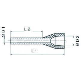 9028240000 WEIDMÜLLER Aderhülsen H0,14/12 gr VPE= 500 Stk. Produktbild