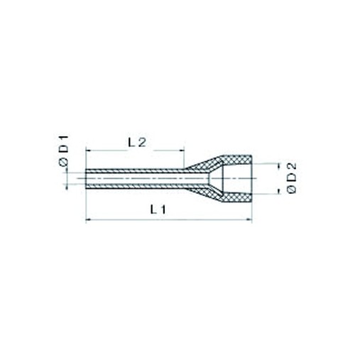 9028240000 WEIDMÜLLER Aderhülsen H0,14/12 gr VPE= 500 Stk. Produktbild Front View L