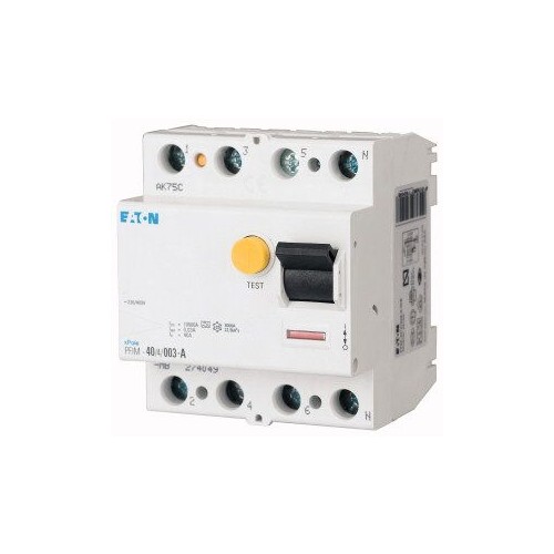 235444 Eaton PFIM 63/4/01 A-MW FI-Schalter Pulsstromsensitiv Produktbild Front View L