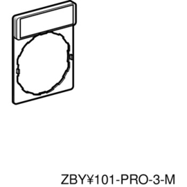 ZBY2101 Schneider-Electric Schildträger 30x40mm mit Leerschild 8x27mm Produktbild