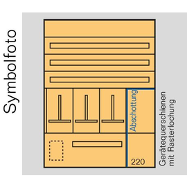 ED6SV ERA Zählerverteilereinsatz +Schwac hstromfeld bxhxt=916x1300x155mm Produktbild