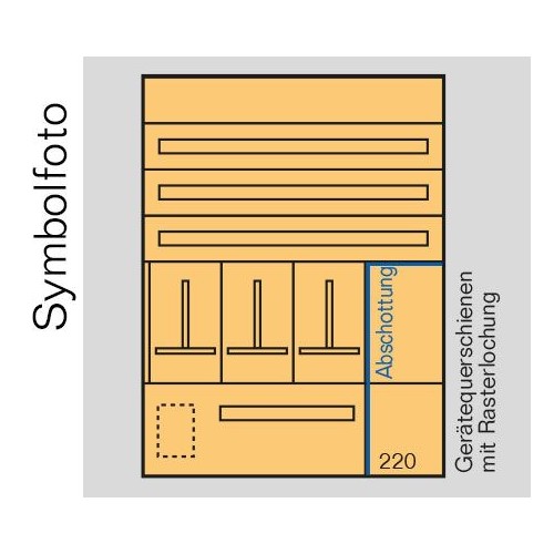 ED6SV ERA Zählerverteilereinsatz +Schwac hstromfeld bxhxt=916x1300x155mm Produktbild