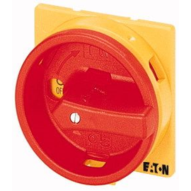 057892 EATON Hauptschalterbausatz SVB-T0 Drehgriff rot/gelb Sperrkranz Produktbild