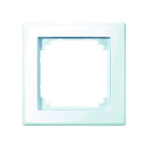 478125 Merten Rahmen 1-fach M-Smart aktivweiß glänzend Produktbild Front View L