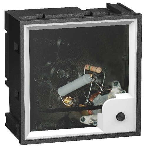 16074 Schneider E. Amperemeter 96x96 Frontplatten Einbau AMP ohne Skala x/5A Produktbild Front View L