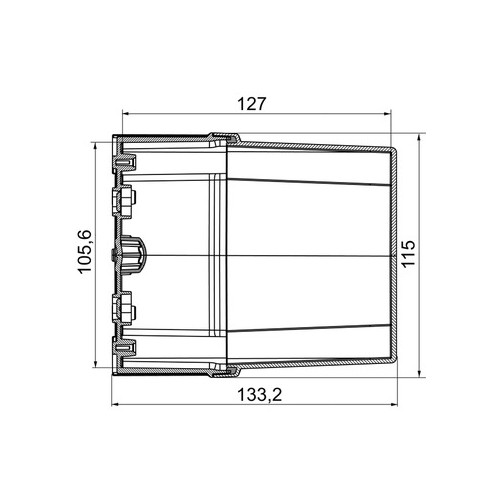 NSYTBS11116 Schneider E.ABS Industriebox 116x116x62 Produktbild Front View L