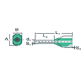 9037530000 WEIDMÜLLER Twin-Aderendhülsen 4 H4,0/22D grau Produktbild