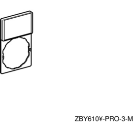 ZBY6101 Schneider E. Schildträger Stand Schild 30x50mm (sw/rt) Produktbild