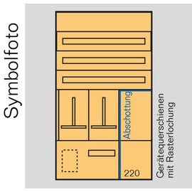 EC6SV ERA Zählerverteilereinsatz +Schwac hstromfeld bxhxt=696x1300x155mm Produktbild