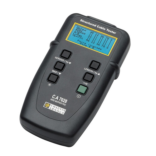 CA 7028 CHAUVIN ARNOUX WIRE MAPPER PRO LAN-TESTER MIT TASCHE Produktbild Front View L