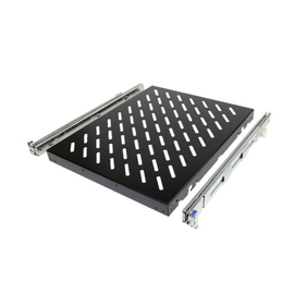 5501675 RITTAL Geräteboden Ausziehbar 50kg T400-600mm Tiefenvariabel RAL9005 Produktbild