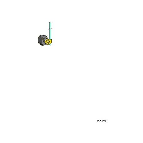 ZCKD59 Telemecanique Positionss. Kopf m. Stabhebel DM=6mm L=200mm Produktbild Front View L