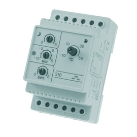 140F1075 Devi Devireg 316 Differenzthermostat inkl.Leitungsfühler Produktbild